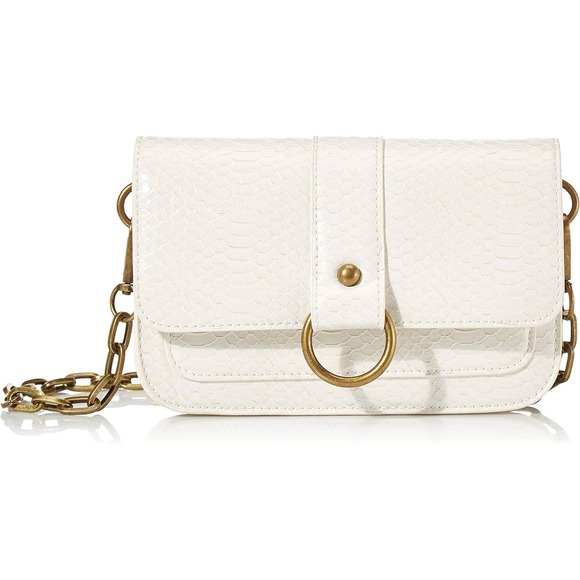 The Drop Handbags - The Drop Avalon Crossbody Bag Women OS Ivory NEW Faux Snake Skin GH27122-IVORY